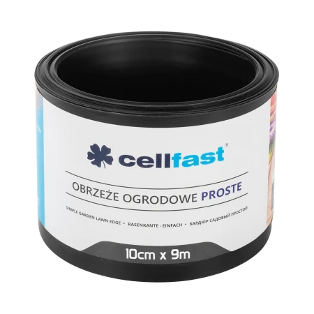 OBRZEŻE OGRODOWE PROSTE CZARNY 10CM X 9M 30-231H CELLFAST