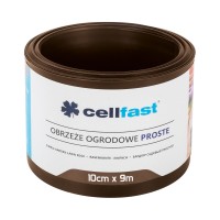 OBRZEŻE OGRODOWE PROSTE BRĄZOWY 10CM X 9M 30-211 CELLFAST