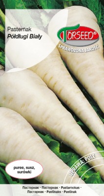 Torebka nasion pasternaku Półdługi Biały Torseed – przód