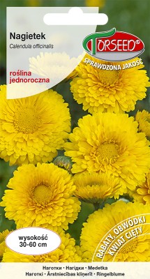 Torebka nasion nagietka słomkowożółtego Torseed – przód