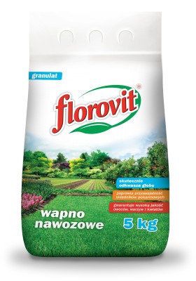 Wapno nawozowe granulowane Florovit, worek 5 kg – przód