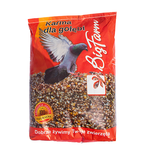MIESZANKA PASZOWA PEŁNOPORCJOWA GOŁĄB RL DLA GOŁĘBI ROZPŁODOWO LOTOWA 20KG BIGFARM