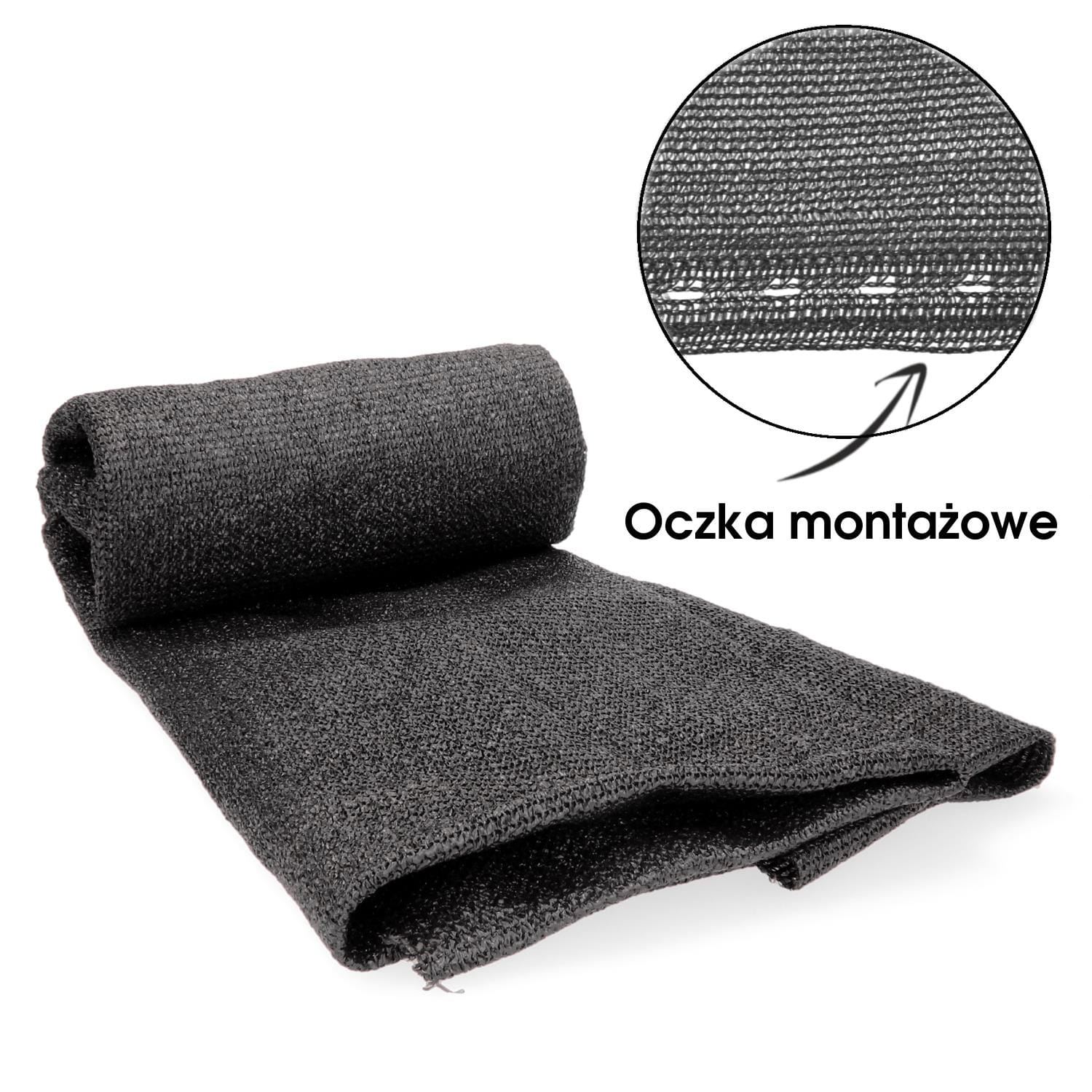 SIATKA CIENIUJĄCA NA OGRODZENIE SZARA 1,5 X 25M 135G/M2 90% AGO0883 CHOMIK