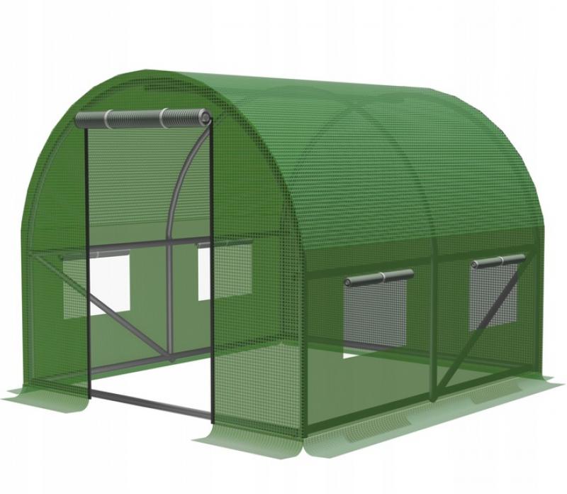 TUNEL FOLIOWY OGRODOWY 2 X 2 X 2M 2 SEGMENTOWY ZIELONY TUN5545 CHOMIK GARDEN LINE