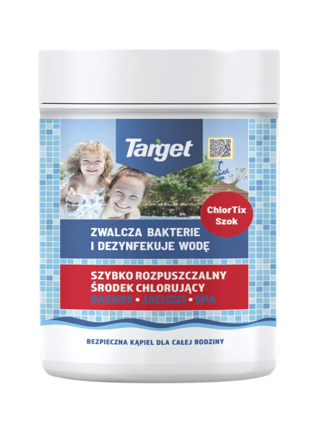 CHLORTIX SZOK GRANULAT ZWALCZA BAKTERIE I DEZYNFEKUJE WODĘ 400G TARGET