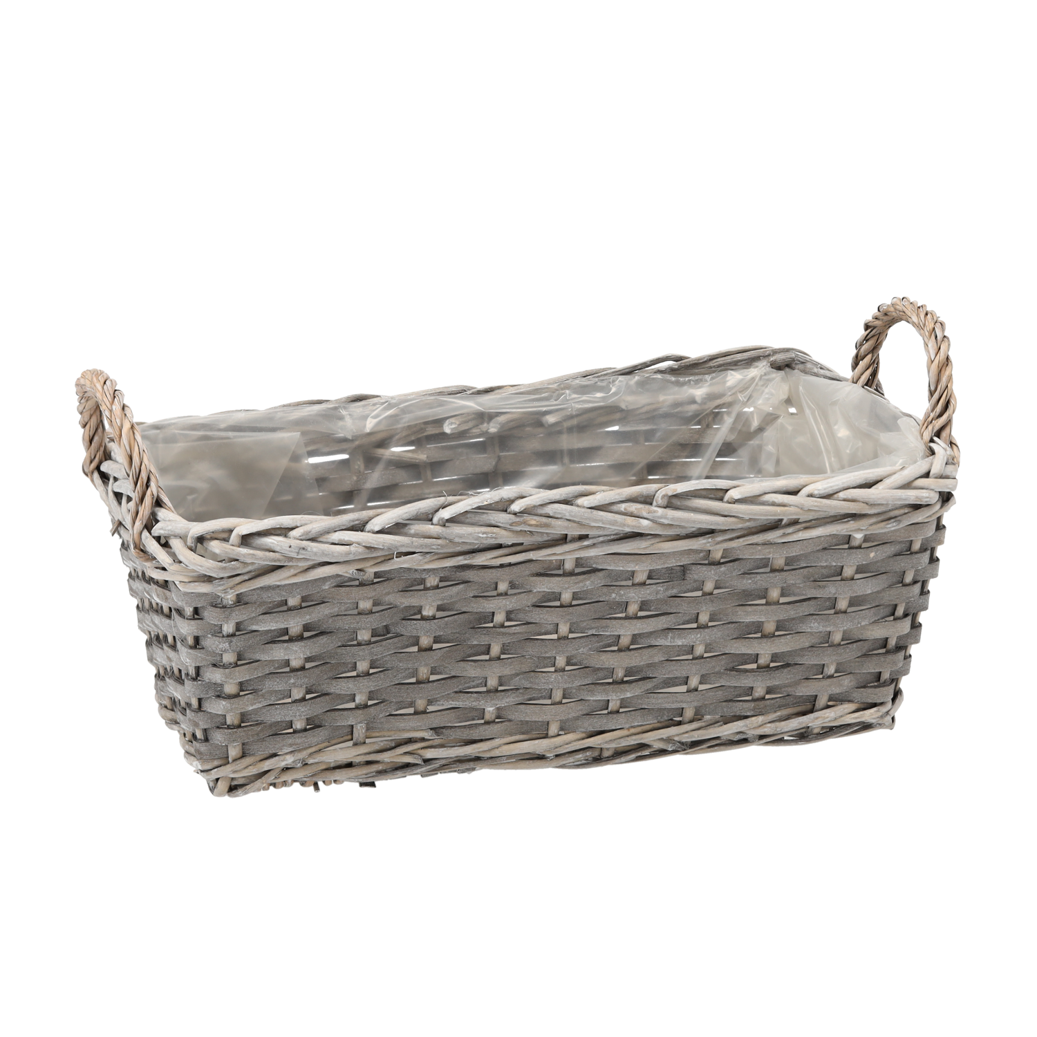 KOSZ NA KWIATY OSŁONKA WIKLINOWA PROSTOKĄTNA 38 X 19 X 14CM SIL9216 CHOMIK