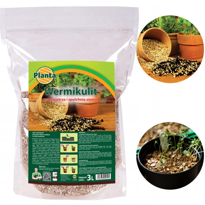 WERMIKULIT NAPOWIETRZA I SPULCHNIA ZIEMIĘ 3L PLANTA