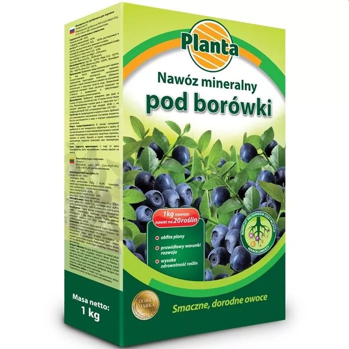 NAWÓZ MINERALNY POD BORÓWKI KARTON 1,1KG PLANTA