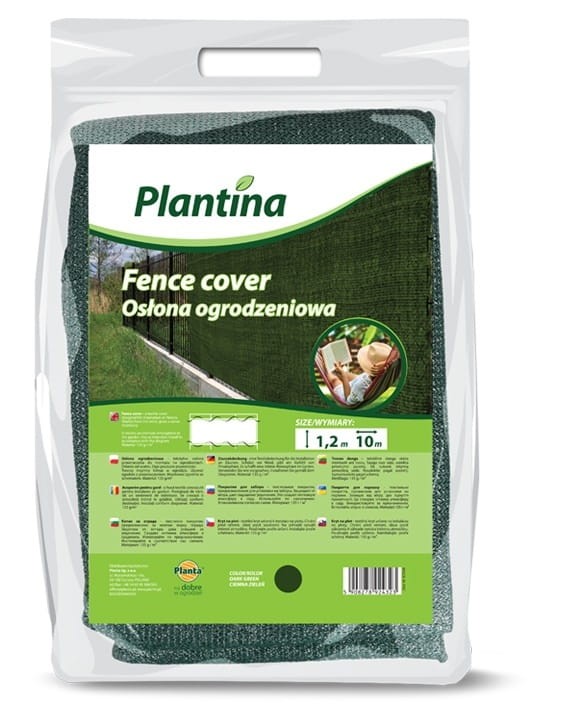 OSŁONA OGRODZENIOWA 90% 135G/M2 1,2 X 25M CIEMNA ZIELEŃ PLANTA PLANTINA