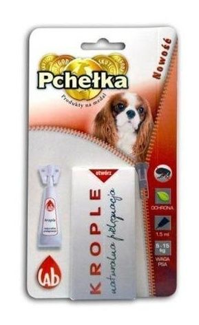 KROPLE PRZECIW PCHŁOM DLA PSA 5 - 15KG 1,5ML LAB