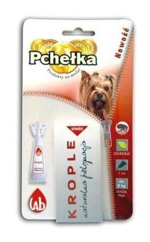 KROPLE PRZECIW PCHŁOM DLA PSA DO 5KG 1ML LAB
