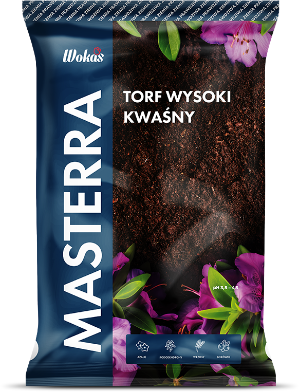 ZIEMIA TORF KWAŚNY 80L PH 3,5-4,5 MASTERRA WOKAS