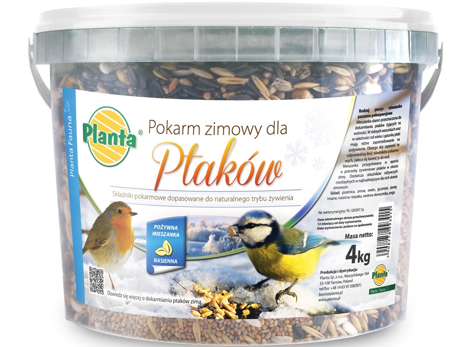 POKARM ZIMOWY DLA PTAKÓW 4KG PLANTA FAUNA