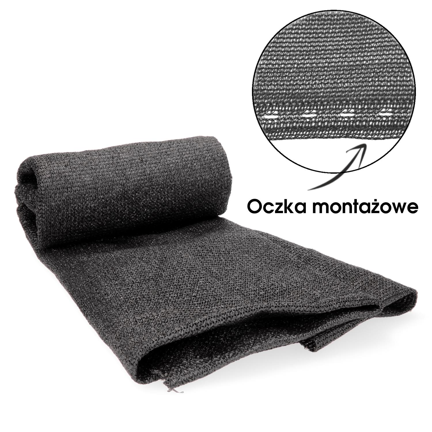 SIATKA CIENIUJĄCA NA OGRODZENIE SZARA 1,5 X 25M 135G/M2 90% AGO0883 CHOMIK