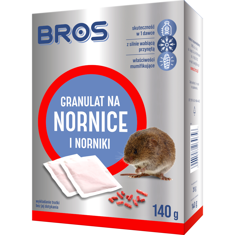 GRANULAT NA GRYZONIE NORNIT NA NORNICE 140G BROS