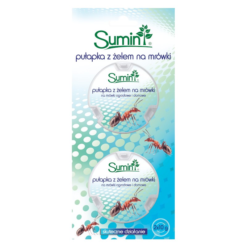 PUŁAPKA Z ŻELEM NA MRÓWKI OGRODOWE I DOMOWE LIKWIDUJE CAŁE KOLONIE 2SZT. 20G SUMIN