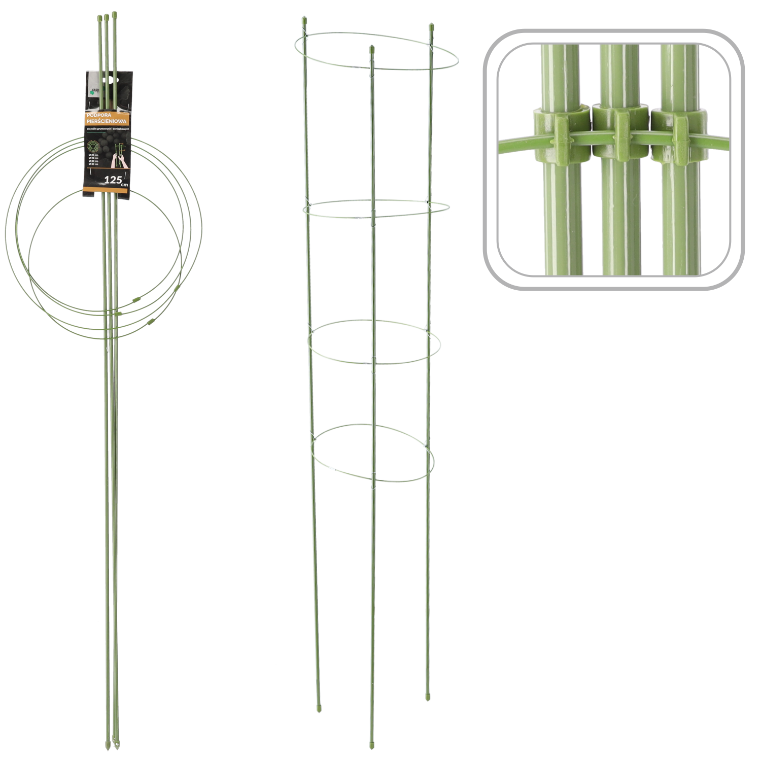 PODPORA PIERŚCIENIOWA DO ROŚLIN 125CM DEN1775 CHOMIK GARDEN LINE