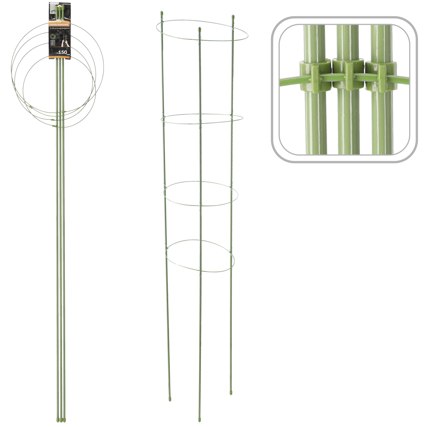 PODPORA PIERŚCIENIOWA DO ROŚLIN 150CM DEN1782 CHOMIK GARDEN LINE