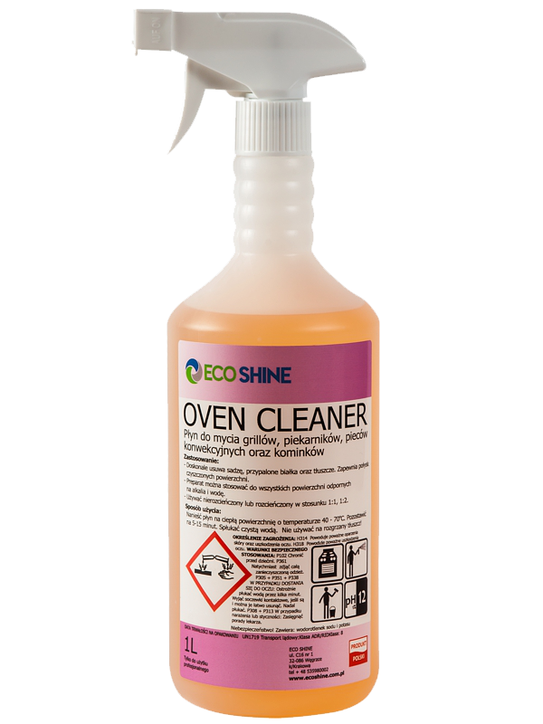 PREPARAT DO MYCIA GRILLÓW, PIEKARNIKÓW, PIECÓW I KOMINKÓW OVEN CLEANER 1L ECO SHINE