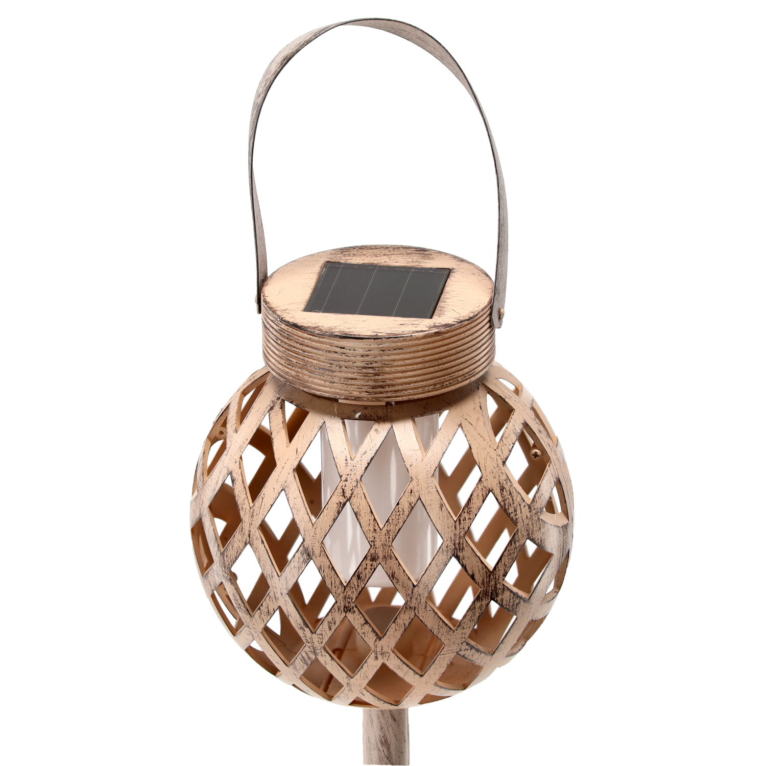 LAMPA SOLARNA ANTIQUE H35,5 CM CIEPŁY BIAŁY SOL4399 CHOMIK GARDEN LINE
